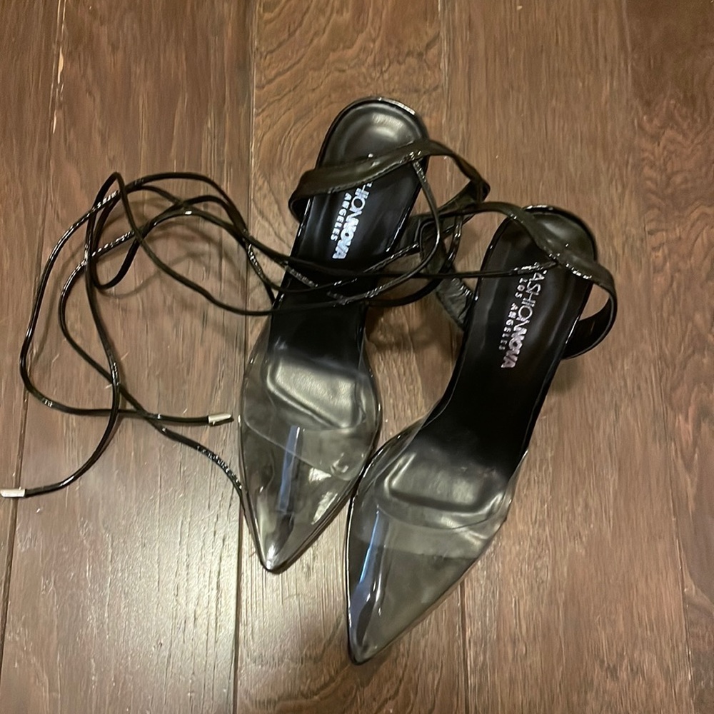 Fashion Nova Ankle Wrap Heels